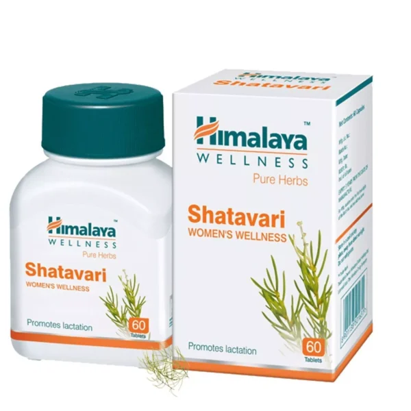 Shatavari Himalaya 60 Tabs - Women's Health, Herbal Supplement, Hormonal Balance